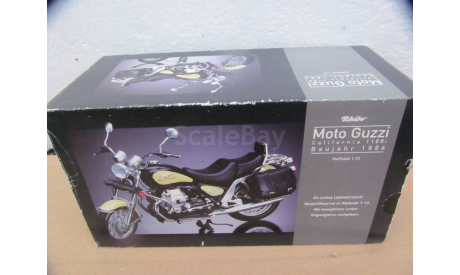 1/10 модель мотоцикл Moto Guzzi 1994 Maisto металл 1:10, масштабная модель мотоцикла, scale10