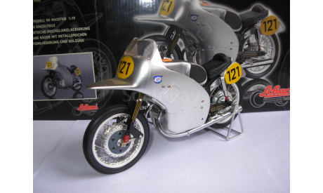 1/10 модель гоночный мотоцикл NSU Rennmax Delphin 121 Schuco металл 1:10, масштабная модель мотоцикла, DKW