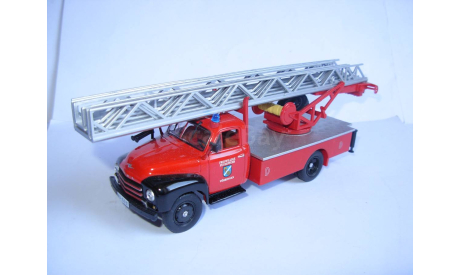 модель 1/43 пожарная 4х-коленная автолестница Opel Blitz 1952 - 1960 металл Опель 1:43, масштабная модель, scale43