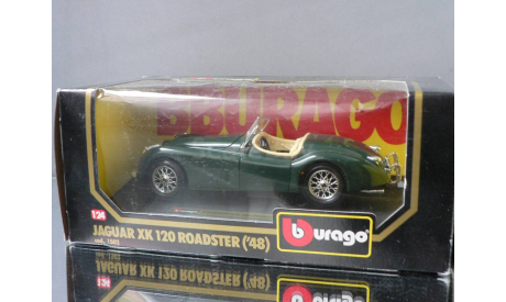 модель 1/24 JAGUAR XK 120 Roadster 1948 Burago Made in ITALY металл 1:24, масштабная модель, scale24, BBurago