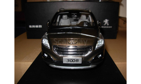 модель 1/18 Peugeot 3008 Crossover Paudi металл 1:18, масштабная модель, scale18, Paudi Models