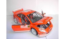 модель 1/18 гоночный Peugeot 307 WRC #5 Rallye Monte-Carlo 2004 Grönholm Marcus - Rautiainen Timo Solido металл 1:18, масштабная модель, scale18