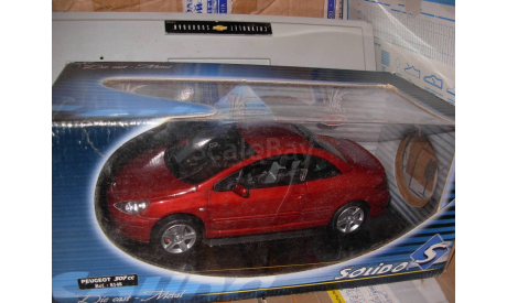 модель 1/18 Peugeot 307CC закрытый Solido Prestige металл 1:18, масштабная модель, scale18