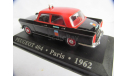 модель такси Peugeot 404 Taxi Paris 1962 1/43 металл  1:43, масштабная модель, scale43