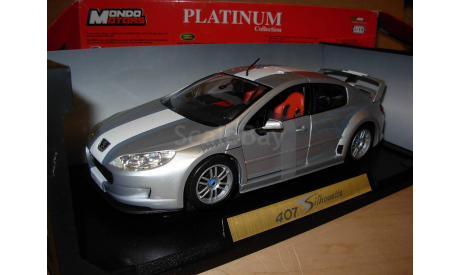 модель 1/18 Peugeot 407 Silhouette Coupe Mondo Motors металл 1:18, масштабная модель, scale18