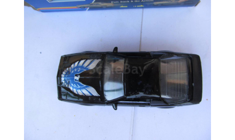 модель 1/43 Pontiac Firebird чёрный 3-rd generation Pull Back металл 1:43, масштабная модель, Welly, scale43