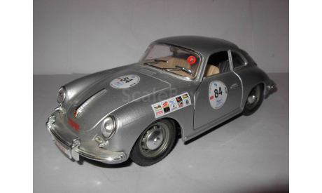 модель 1/24 Porsche 356 B 1961 #84 Burago Italy металл 1:24, масштабная модель, BBurago, scale24