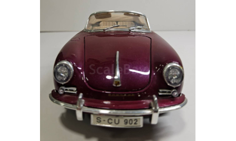 модель 1/18 Porsche 356 B 1961 Cabrio Burago Italy металл 1:18, масштабная модель, BBurago, scale18