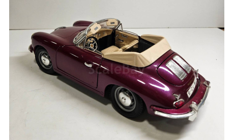 модель 1/18 Porsche 356 B 1961 Cabrio Burago Italy металл 1:18, масштабная модель, BBurago, scale18