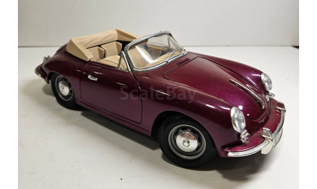 модель 1/18 Porsche 356 B 1961 Cabrio Burago Italy металл 1:18, масштабная модель, BBurago, scale18