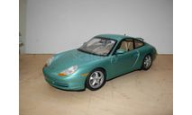 модель 1/18 Porsche 911 (996) Coupe UT MODELS металл 1:18 зелёный, масштабная модель, scale18