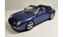 модель 1/18 Porsche 911 Carrera 1993 Cabrio Burago Italy металл 1:18, масштабная модель, BBurago, scale18