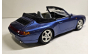 модель 1/18 Porsche 911 Carrera 1993 Cabrio Burago Italy металл 1:18, масштабная модель, BBurago, scale18