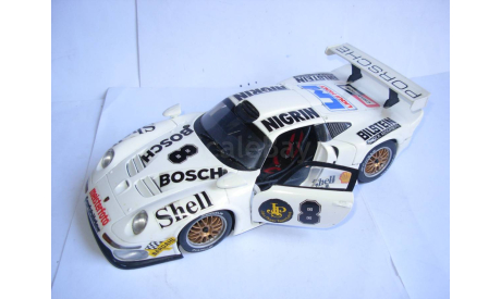 модель гоночный 1/18 Porsche 911 GT1 993 №8 UT MODELS металл 1:18 911GT1  Le Mans, масштабная модель, scale18