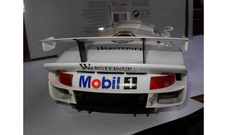 гоночный 1/18 Porsche 911 GT1 996 1997 FIA GT Cup #7 Mobil Warsteiner Wollek Dalmas UT MODELS металл 1:18 911GT1, масштабная модель, scale18