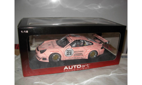 модель 1/18 гоночный Porsche 911 GT3 RSR  #21 Zolder 2006 Autoart Limited металл 1:18, масштабная модель, scale18