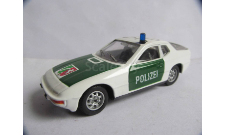 модель 1/43 полицейский Porsche 924 Polizei Norev France металл полиция, масштабная модель, scale43