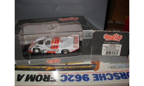 гоночная модель 1/43 Porsche 956 Short Tail Brun Faturbo 1000km Spa 1986 19 Le Mans Quartzo металл 1:43, масштабная модель, scale43