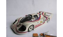 модель 1/43 Porsche 962CK5 Kremer Le Mans белый металл 1:43 white metal, масштабная модель, scale43