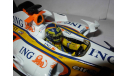 модель F1 формула-1 1/18 Renault ING R27 2007 #3 Giancarlo Fisichella Mattel Hot Wheels металл 1:18, масштабная модель, scale18