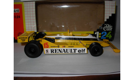 модель F1 Формула-1 1/23 Renault RE30 Polistil/Tonka металл, около 1:23 1/24 1:24, масштабная модель, scale24