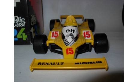 модель F1 Формула-1 1/23 Renault RE30 Polistil/Tonka металл, около 1:23 1/24 1:24, масштабная модель, scale24