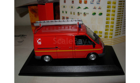 модель  1/43 пожарный фургон Renault Trafic Norev металл 1:43 пожарная, масштабная модель, scale43