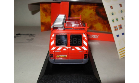 модель  1/43 пожарный фургон Renault Trafic Norev металл 1:43 пожарная, масштабная модель, scale43