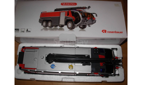 1/43 модель аэродромный пожарный автомобиль с водяной башней Panther FLF 6x6 Rosenbauer Wiking металл пожарная 1:43, масштабная модель, scale43