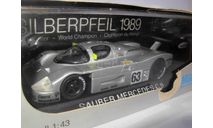 модель гоночный 1/43 Sauber Mercedes Benz C9 63 winner Le Mans 1989 Max Models France металл 1:43 Mercedes-Benz Мерседес LeMans MB, масштабная модель, MAX-MODELS, scale43