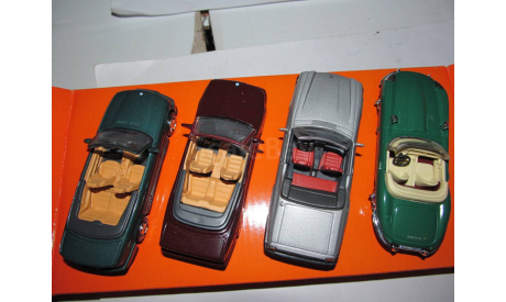 4 set 1/43 Cabrio BMW M3 E30 + E36 + Jaguar E + XJS New Ray металл 1:43, масштабная модель, scale43, New-Ray Toys