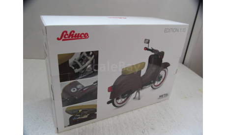 1/10 модель мотороллер Simson Schwalbe KR51/1 Custom II Schuco металл 1:10  мотоцикл, масштабная модель мотоцикла, scale10