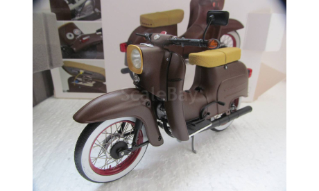 1/10 модель мотороллер Simson Schwalbe KR51/1 Custom II Schuco металл 1:10  мотоцикл, масштабная модель мотоцикла, scale10