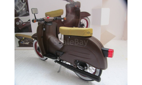 1/10 модель мотороллер Simson Schwalbe KR51/1 Custom II Schuco металл 1:10  мотоцикл, масштабная модель мотоцикла, scale10