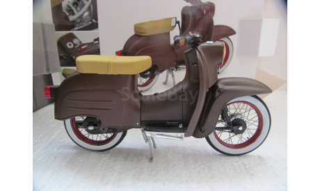 1/10 модель мотороллер Simson Schwalbe KR51/1 Custom II Schuco металл 1:10  мотоцикл, масштабная модель мотоцикла, scale10