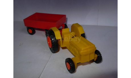 модель игрушка трактор с прицепом 1/43 пластик 1:43, масштабная модель, scale43
