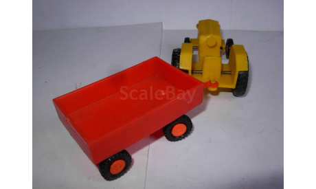 модель игрушка трактор с прицепом 1/43 пластик 1:43, масштабная модель, scale43