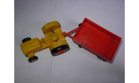 модель игрушка трактор с прицепом 1/43 пластик 1:43, масштабная модель, scale43