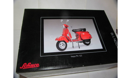 1/10 модель мотороллер скутер Vespa PX125 Schuco металл, масштабная модель мотоцикла, 1:10