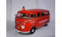 модель 1/24 пожарный микроавтобус VOLKSWAGEN T1 1962 Welly металл 1:24 VW, масштабная модель