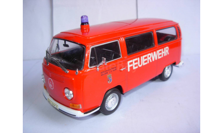 модель 1/24 пожарный микроавтобус VOLKSWAGEN T2 1967 Welly металл 1:24 VW, масштабная модель, scale24