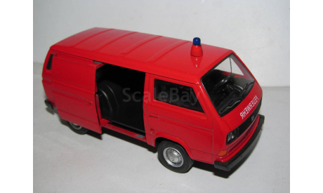 модель пожарный фургон 1/40 Volkswagen T3 Van VW Welly металл 1:40 1/36 1:36 Pull Back пожарная, масштабная модель, 1:43, 1/43