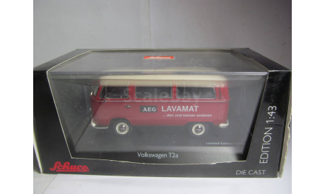 модель 1/43 микроавтобус Volkswagen VW T2 AEG Lavamat Schuco Limited металл 1:43 T2a, масштабная модель, scale43