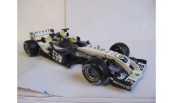 модель F1 Формула 1 1/18 Williams BMW FW26 2004 #4 Ralf Schumacher Hot Wheels / Mattel металл 1:18