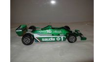 модель F1 Формула-1 1/25 Williams FW 07B 1982 #1 Hot Wheels Mattel металл ,  около 1:25, масштабная модель, scale24, Mattel Hot Wheels