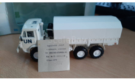 КАМАЗ 4310 ООН (с поворот. колесами), масштабная модель, Элекон, scale43