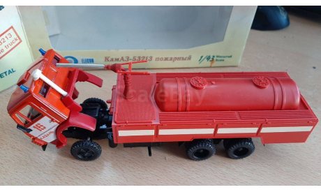 КАМАЗ 53213 пожарный, масштабная модель, Элекон, scale43