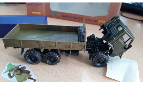 КАМАЗ 43105 с тентом, масштабная модель, Элекон, scale43