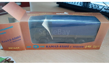 КАМАЗ 43105 с тентом, масштабная модель, Элекон, scale43