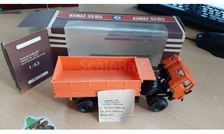 КАМАЗ 55105 Сельхозвариант с поворот. колесами, масштабная модель, Элекон, scale43